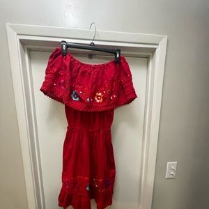 Off shoulder Mexican dress